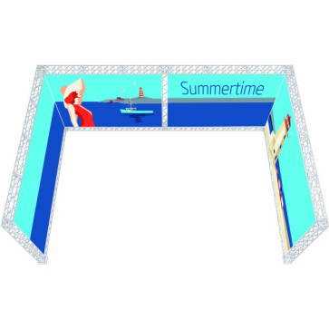 CROWN TRUSS,  U-shape 4x6 - White